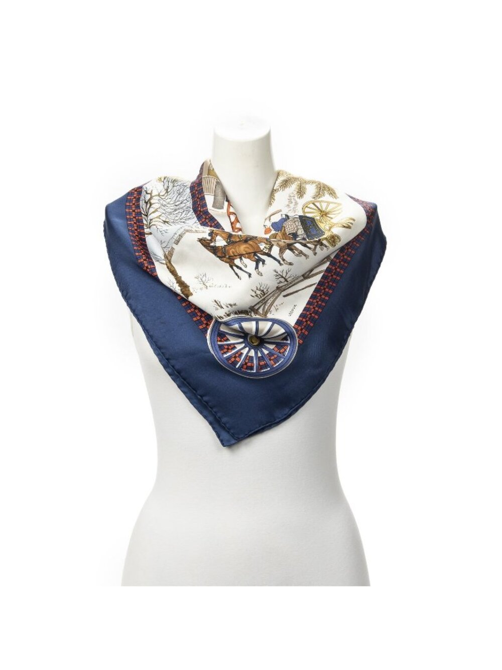 Hermes Scarf Navy